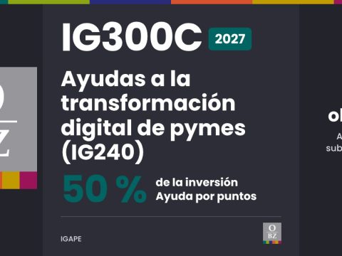 IG300C 2027 del IGAPE: ayudas a la transformación digital de pymes, hasta el 50 % de la inversión, ayuda por puntos